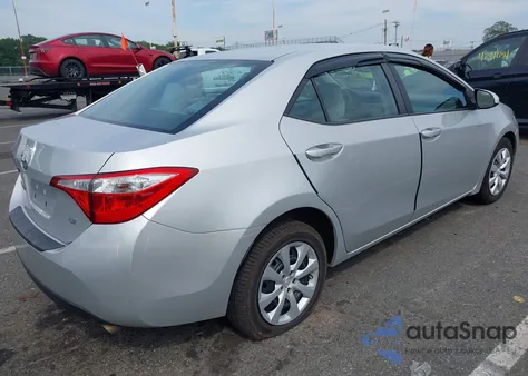 2015 Toyota Corolla Le from USA, damaged, VIN 2T1BURHEXFC451811